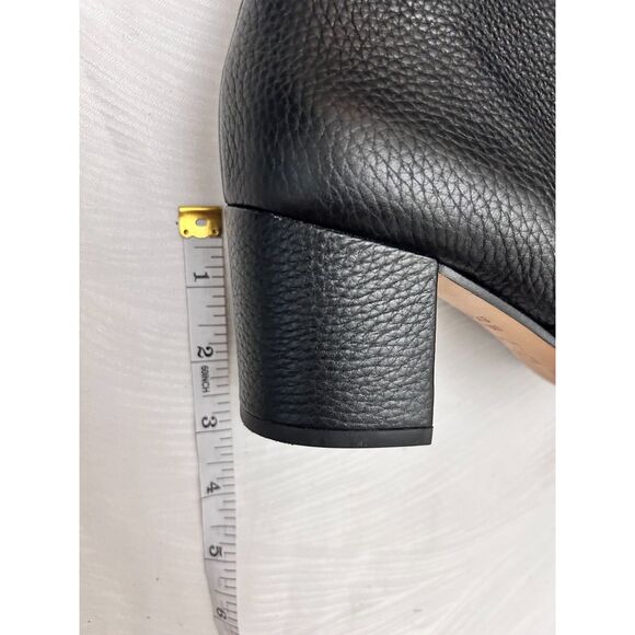 Via Spiga Finley Black Leather Tall Over the Knee Block Heel Boots - Sz 5.5M - Picture 9 of 9